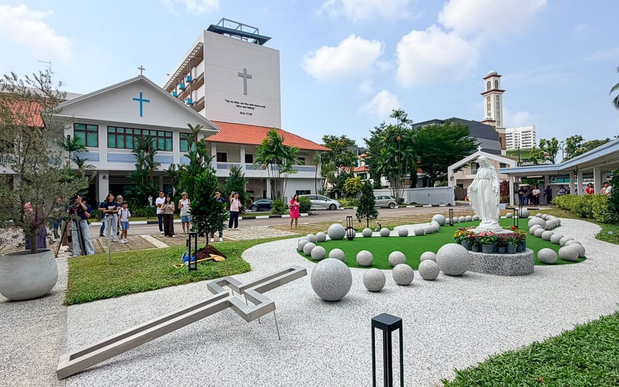 Opening of Rosary Garden